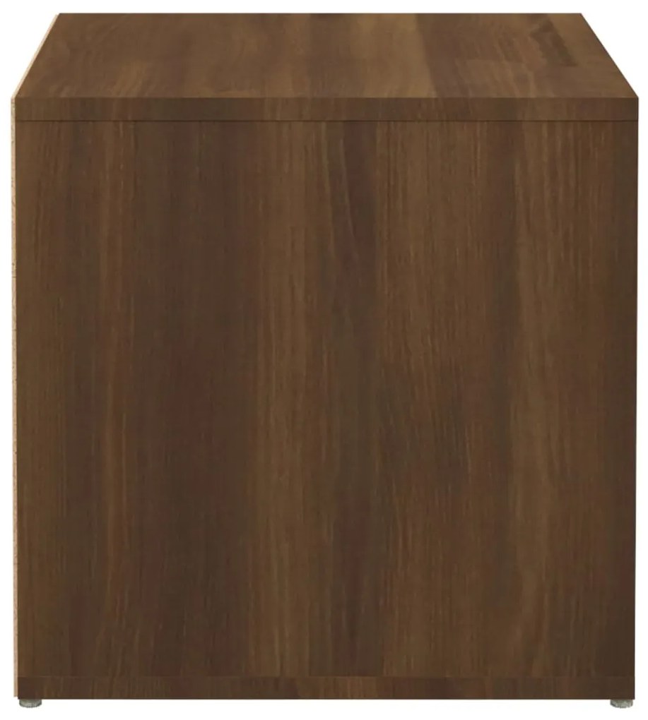 vidaXL Κουτί με Συρτάρι Καφέ Δρυς 40,5x40x40 εκ. Επεξεργασμένο Ξύλο