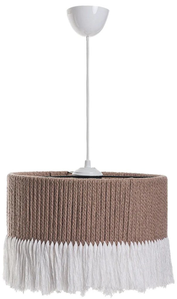 ΦΩΤΙΣΤΙΚΟ ΟΡΟΦΗΣ ΚΡΕΜΑΣΤΟ ΑΠΟ ΣΧΟΙΝΙ ΜΠΕΖ ΛΕΥΚΟ FB97657.01 Φ30x65 εκ. 0534623