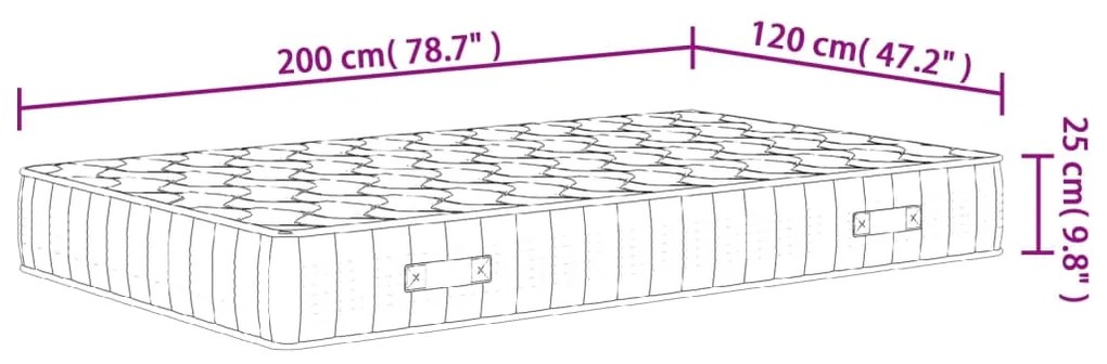 ΣΤΡΩΜΑ ΜΕ POCKET SPRINGS ΜΕΣΑΙΑ ΣΚΛΗΡΟΤΗΤΑ 120X200 ΕΚ. 372829