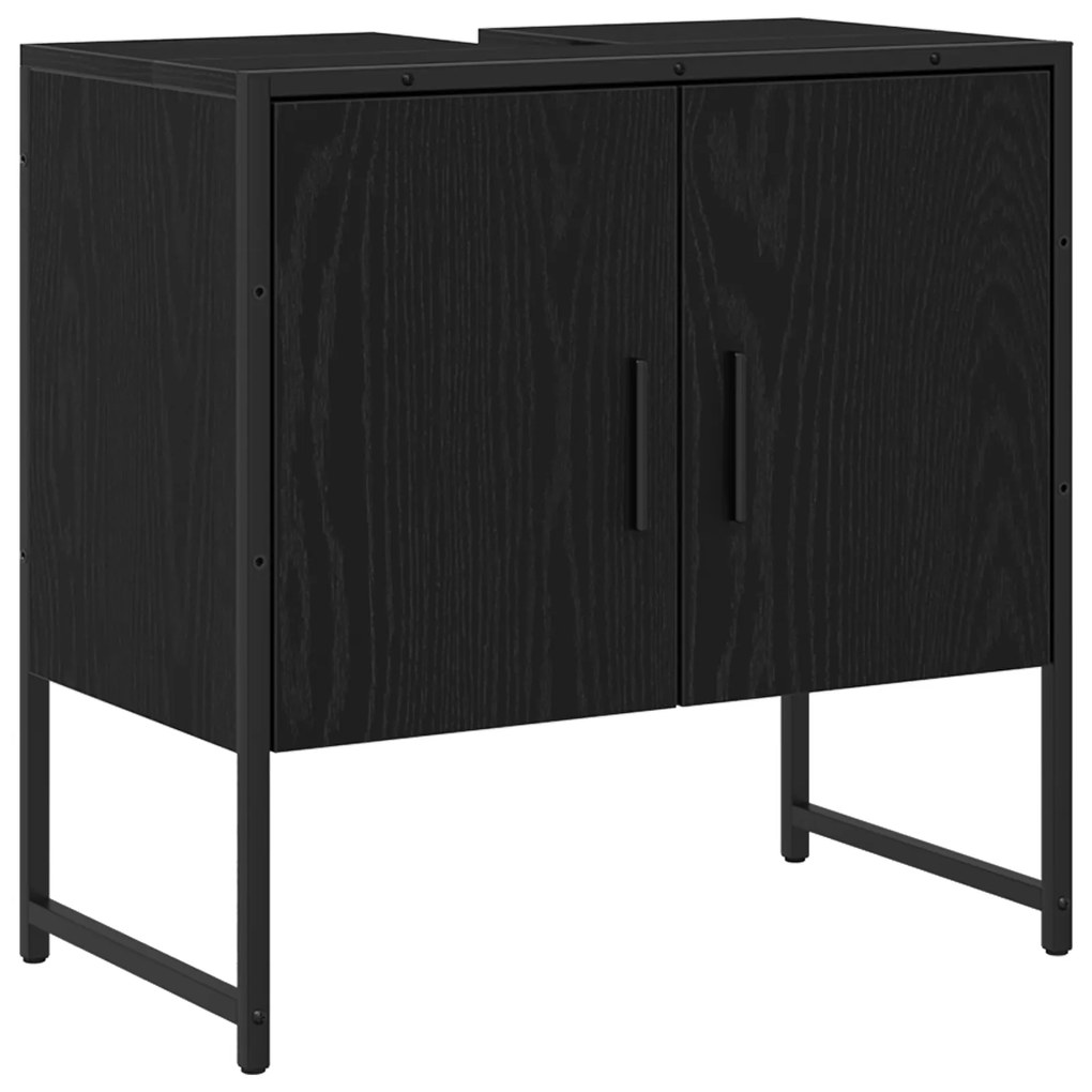 vidaXL Ντουλάπι Νιπτήρα  Μαύρης Δρυός 60x33x60 εκ. Επεξεργασμένο Ξύλο