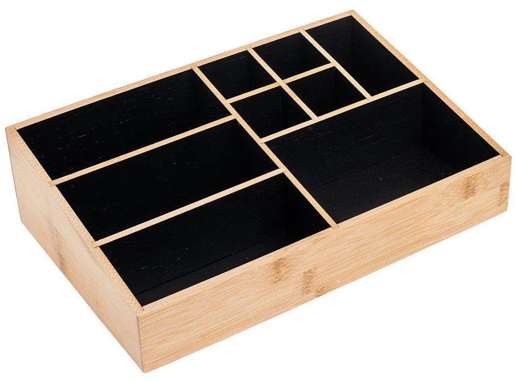 Estia Θήκη Οργάνωσης Καλλυντικών Bamboo Essentials 9 Θέσεων 33x21x9cm 02-13127