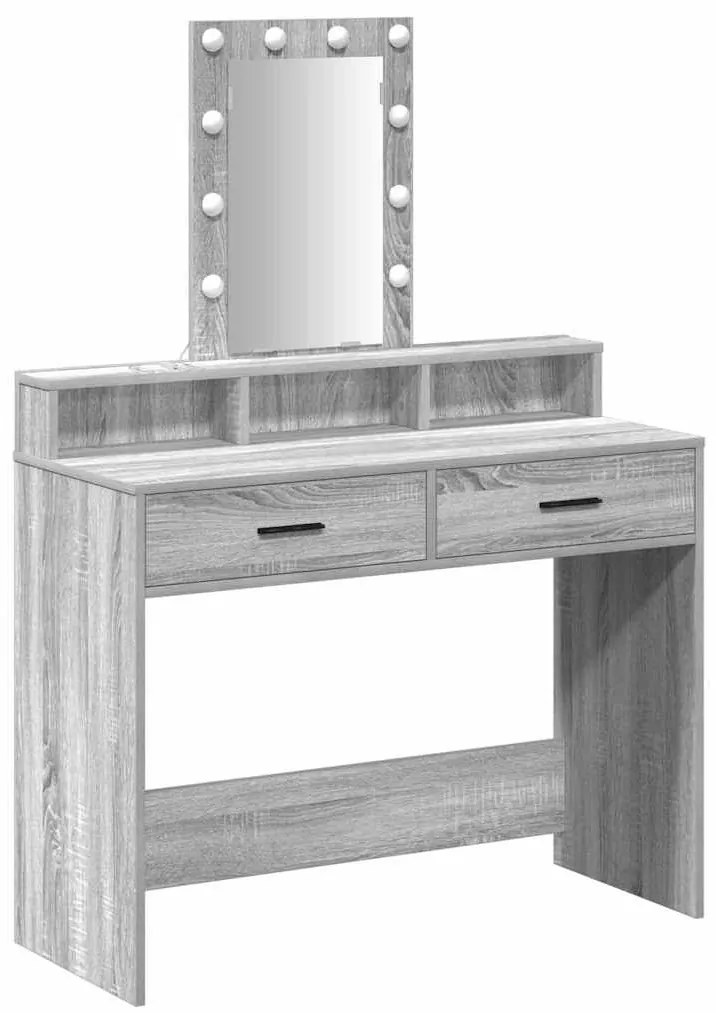 vidaXL Τραπέζι περιποίησης Γκρι 100 x 41 x 140 εκ. Επεξεργασμένο ξύλο