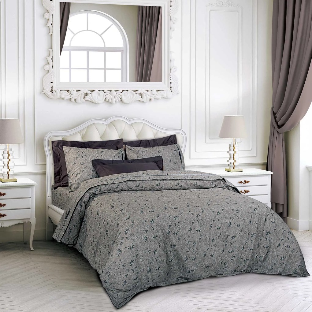 Σετ Σεντόνια Βαμβακερά King 260x280εκ. Essential 2367 Dark Taupe Greenwich Polo Club