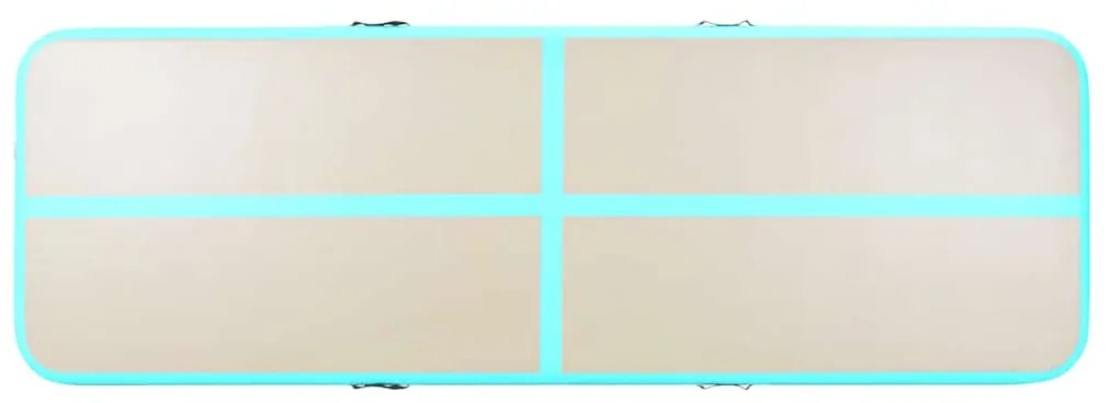 vidaXL Στρώμα Ενόργανης Φουσκωτό Πράσινο 300x100x10 εκ. PVC με Τρόμπα