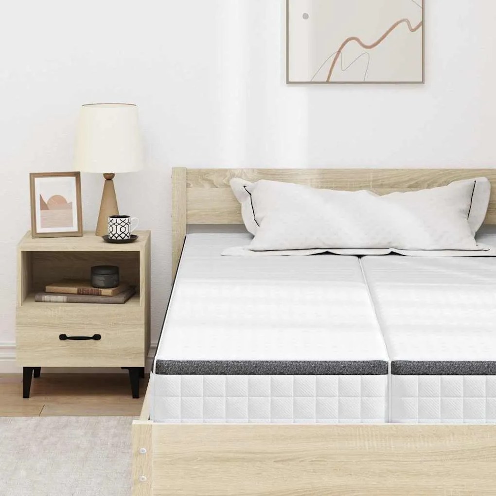vidaXL Στρώμα 2 pcs Λευκό και Γκρι 60 x 200 cm Σαμπρέλα Bonell