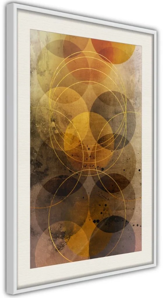 Αφίσα - Golden Circles - 30x45 - Μαύρο - Χωρίς πασπαρτού