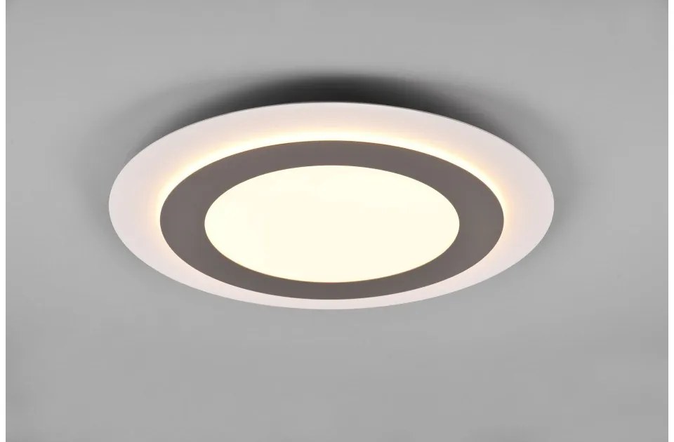 Πλαφονιέρα Φωτιστικό Οροφής LED 42W 3CCT Dimmable Εφέ Morgan Trio Lighting-641519207-Νίκελ Ματ 641519207