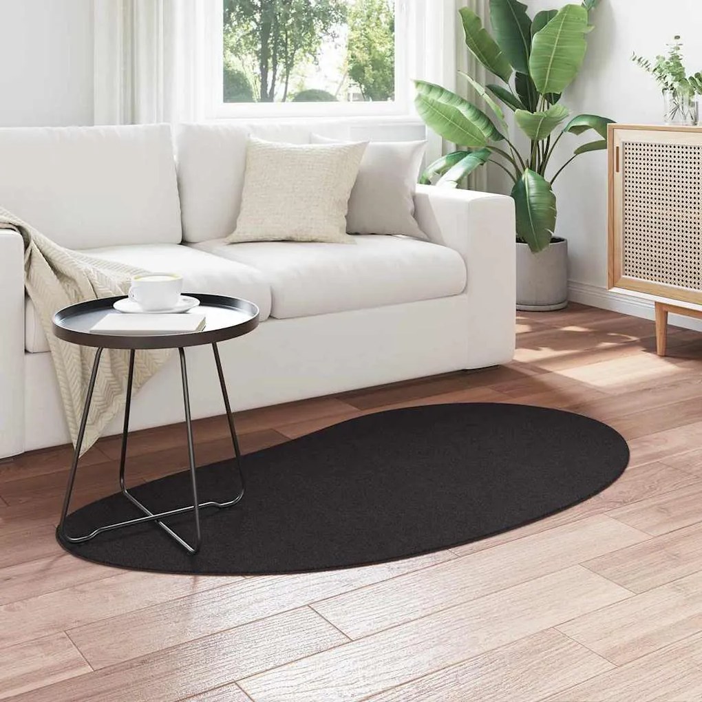 vidaXL Χαλί Μαύρο 80 x 150 cm Πολυεστέρας