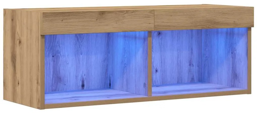 vidaXL Ντουλάπι TV artisan δρυς 80 x 30 x 30 εκ Επεξεργασμένο ξύλο