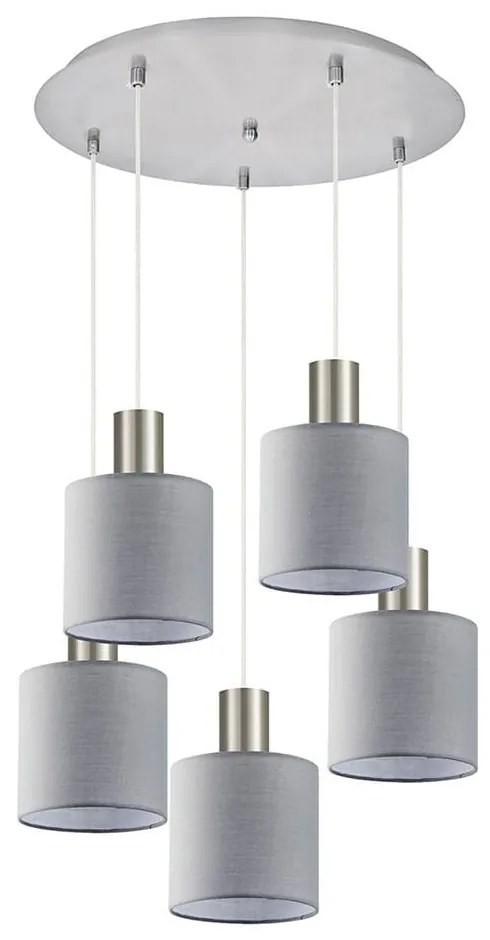 Φωτιστικό Οροφής Adept Tube 77-8426 40x40x300cm 5xE27 60W Nickel-Grey Homelighting