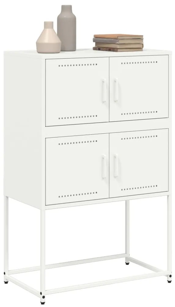 vidaXL Ντουλάπι Λευκό 68,5x38,5x107 εκ. από Ατσάλι