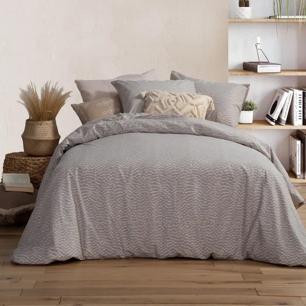 Σεντόνια Candy (Σετ 4τμχ) Grey Nef-Nef Queen Size 240x270cm 100% Βαμβάκι