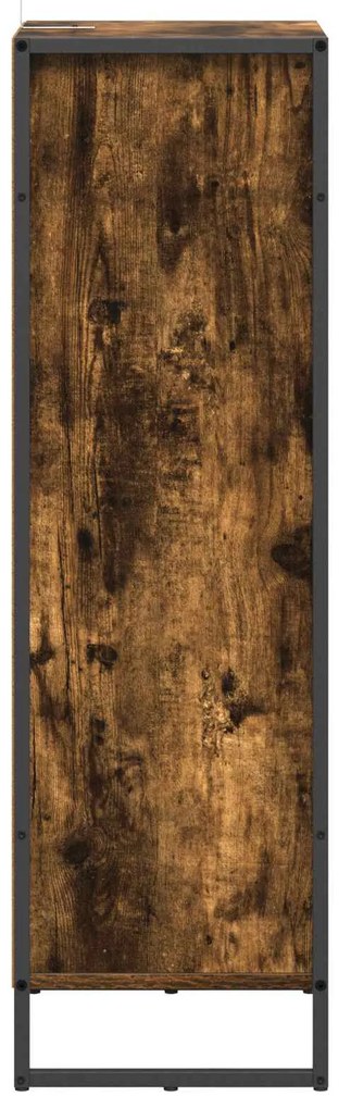 vidaXL Ντουλάπι Μπάνιου με συρτάρι Καπνιστό Δρύς 40 x 30 x 100 εκ