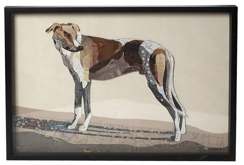 Κάδρο Σκύλος NIP109 Πολύχρωμος 50,8x71,1x3,5cm Espiel Οριζόντιοι Ξύλο