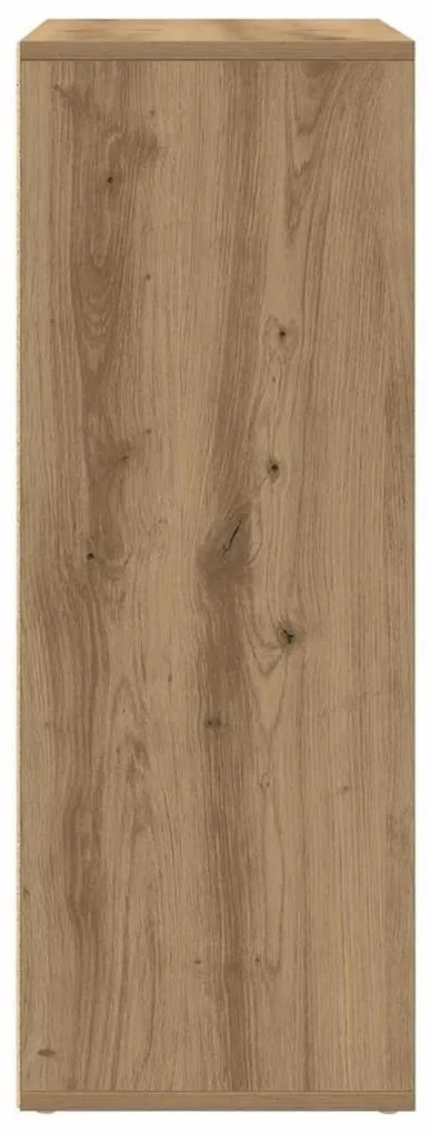 vidaXL Πλαϊνό γραφείο artisan δρυς 60 x 31 x 84 εκ. Επεξεργασμένο ξύλο