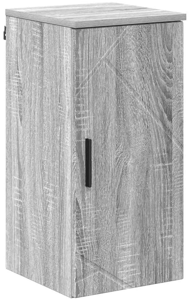 vidaXL Ντουλάπι Μπάνιου με αποθήκευση Γκρι sonoma 30 x 31,5 x 61 εκ