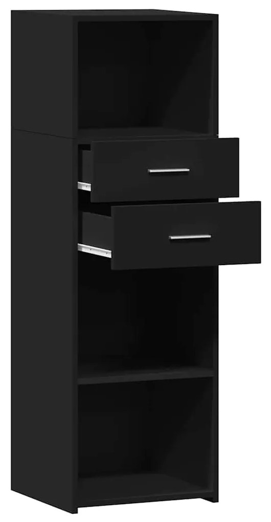 vidaXL Ντουλάπι Μαύρο 40x42,5x124 εκ. από Επεξεργασμένο Ξύλο