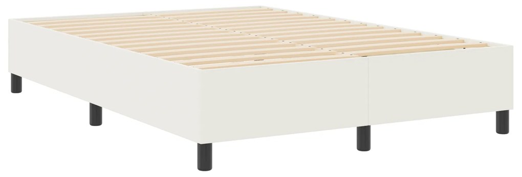 vidaXL Κρεβάτι με ελατήρια Κρεμ 160x200 εκ. από ύφασμα καρδουμελ