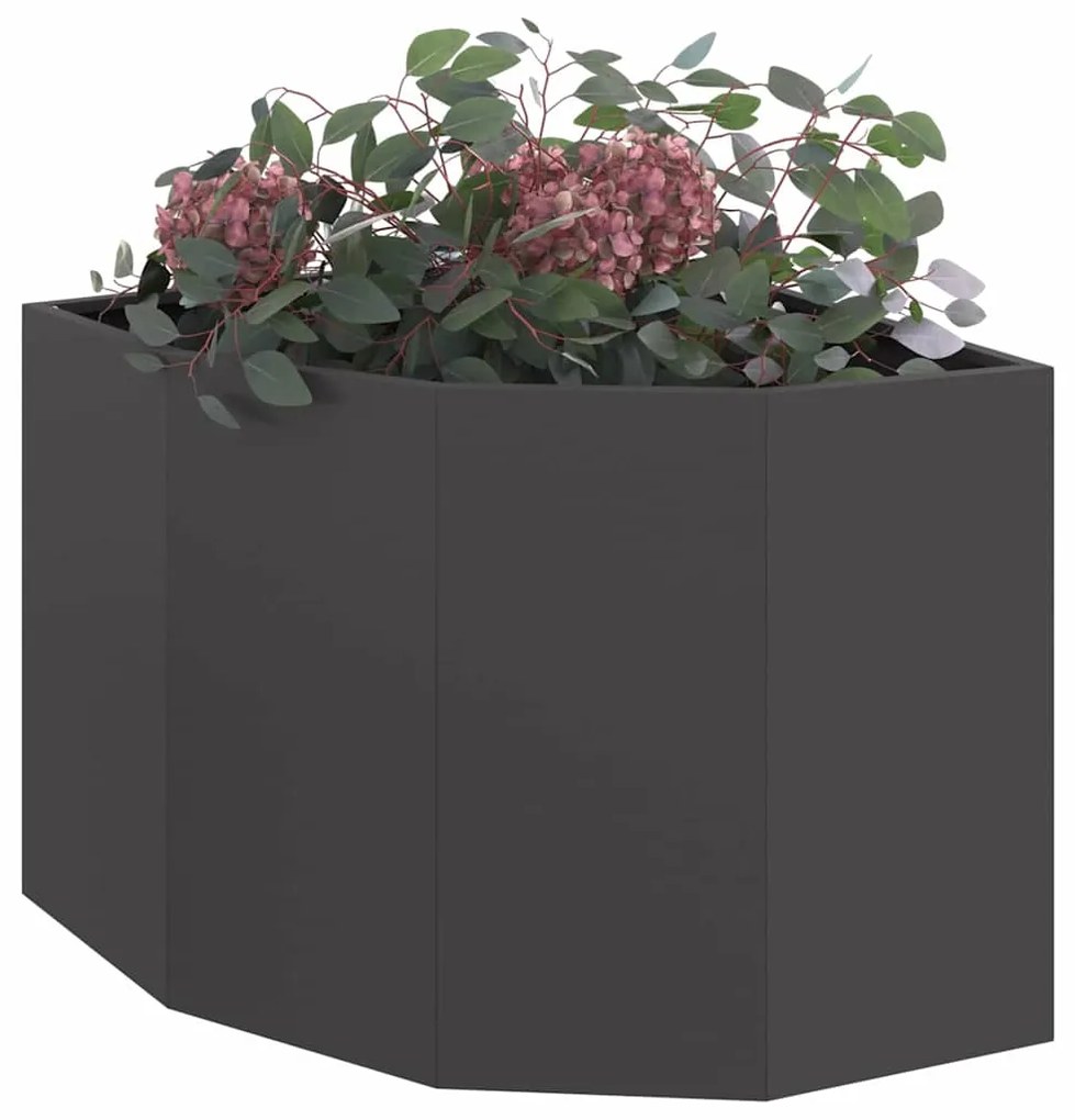 vidaXL Γωνιακό Ροδόδεντρο Μαύρο 60 x 60 x 50 εκ Ατσάλι