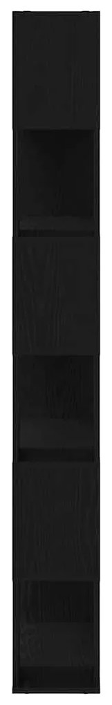 vidaXL Κέντρο ψυχαγωγίας Μαύρο 80 x 24 x 186 cm Επεξεργασμένο ξύλο