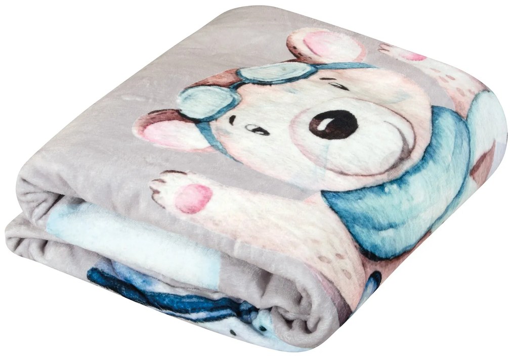 8851 ΚΟΥΒΕΡΤΑ FLEECE 110X150 ΒΑΒΥ GREENWICH POLO CLUB