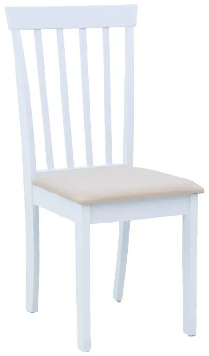 Καρέκλα Houston pakoworld σε λευκή απόχρωση 40x49x94εκ