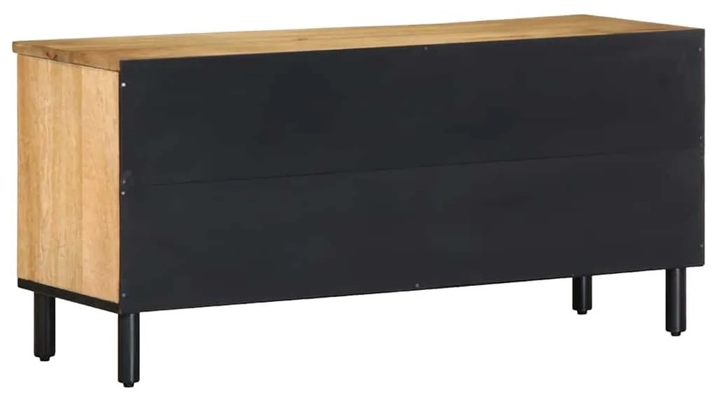 Ντουλάπι τηλεόρασης καφέ 100x33x46 cm μασίφ ξύλο Mango - Καφέ