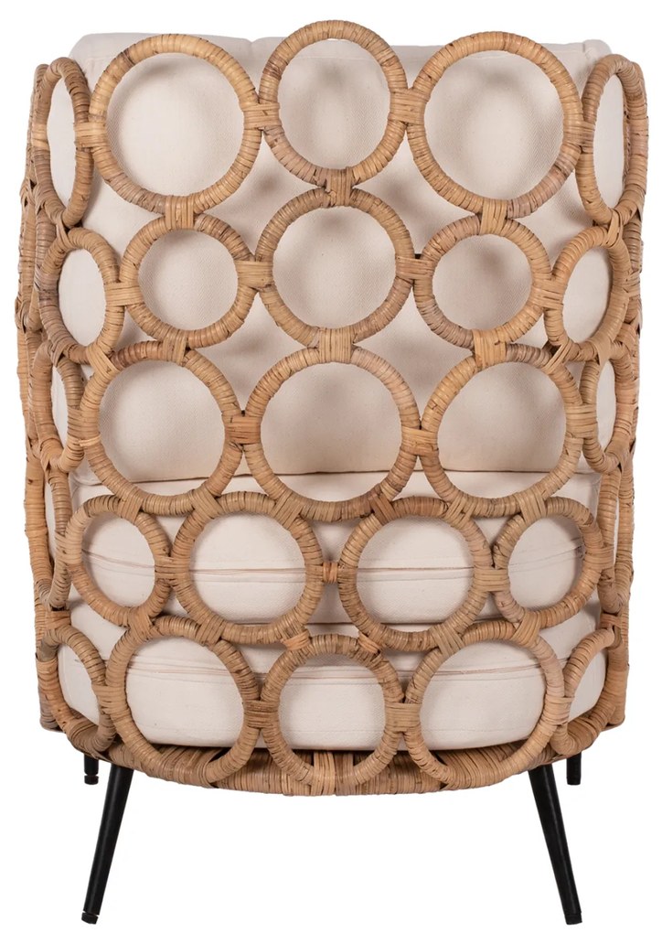 ΠΟΛΥΘΡΟΝΑ RINGER HM9341 ΑΠΟ RATTAN-ΜΕΤΑΛΛΟ ΦΥΣΙΚΟ ΧΡΩΜΑ 65x69x86Y εκ.