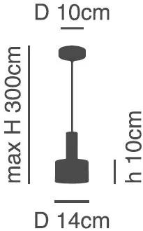 Φωτιστικό Οροφής  SE21-GM-4-MS1 ADEPT TUBE Gold Matt Pendant Black Metal Shade+ - Μέταλλο - 77-8631