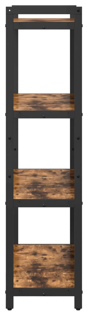 vidaXL Βιβλιοθήκη Καπνιστή δρυς 80 x 30 x 118 εκ Ξύλο