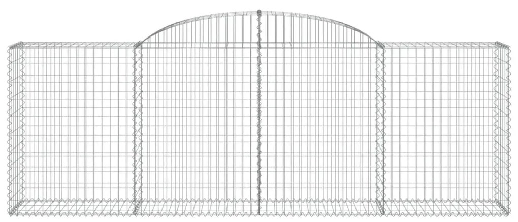 vidaXL Συρματοκιβώτια Τοξωτά 9 τεμ. 300x50x100/120 εκ. Γαλβαν. Ατσάλι