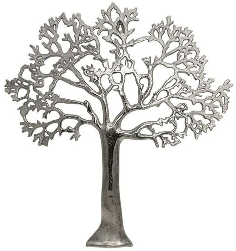 Διακοσμητικό Τοίχου Tree 934-124-038 55x3x60cm Silver Μέταλλο