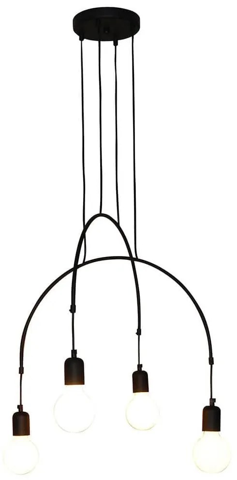 Φωτιστικό Οροφής Κρεμαστό Led HL-3527-4 77-3822 Everdina Black Homelighting Metal