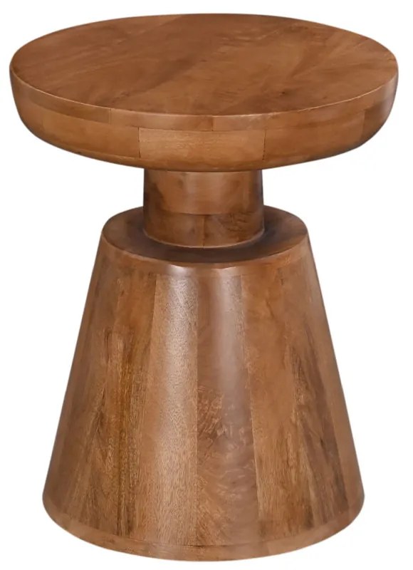 ROOK SIDE TABLE ΦΥΣΙΚΟ 38x38xH46cm