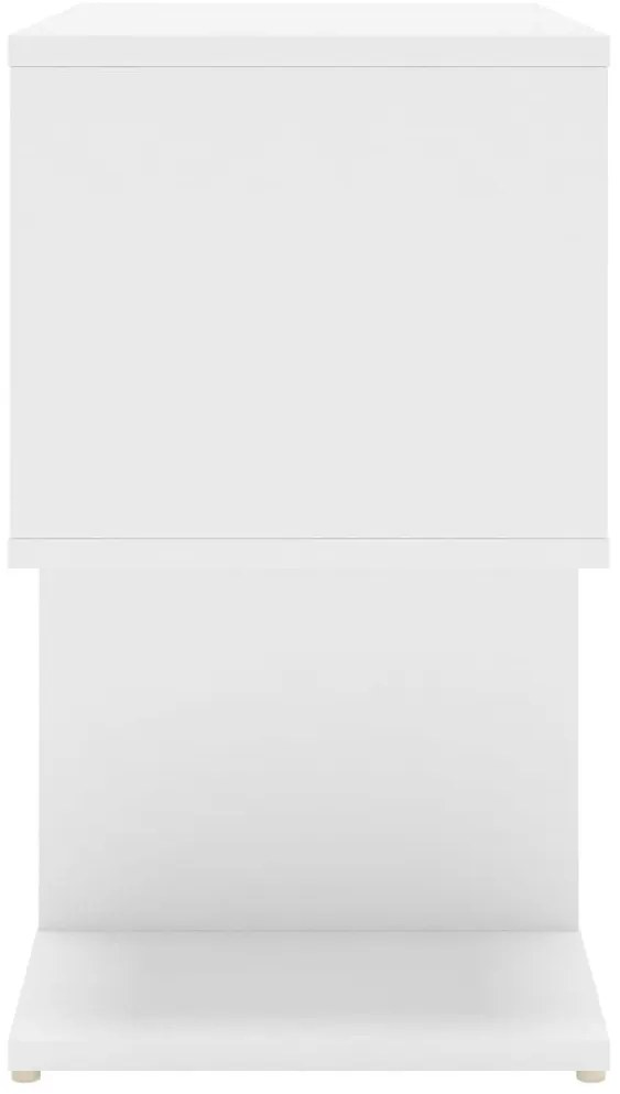 vidaXL Κομοδίνα 2 τεμ. Λευκά 50 x 30 x 51,5 εκ. από Επεξ. Ξύλο