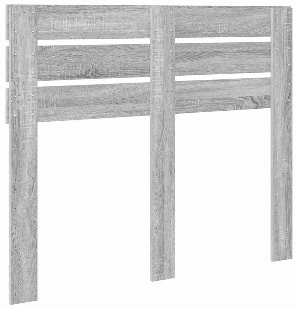 vidaXL Κεφαλάρι με κεφαλάρι Γκρίζο Σονομα 135 cm Επεξεργασμένο ξύλο