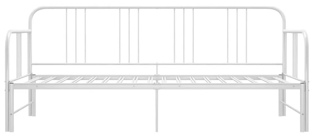 Πλαίσιο για Καναπέ - Κρεβάτι Λευκό 90 x 200 εκ. Μεταλλικό - Λευκό