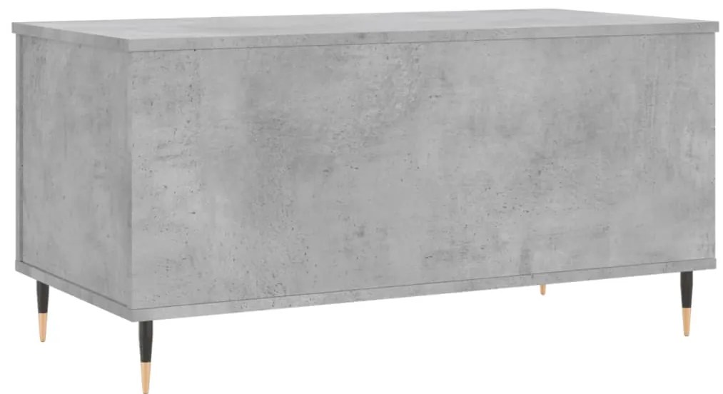 vidaXL Τραπεζάκι Σαλονιού Γκρι Σκυροδ. 90x44,5x45 εκ. Επεξεργ. Ξύλο