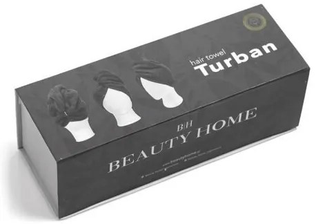 Beauty Home Πετσέτα μαλλιών Turban Art 3407 Λευκό