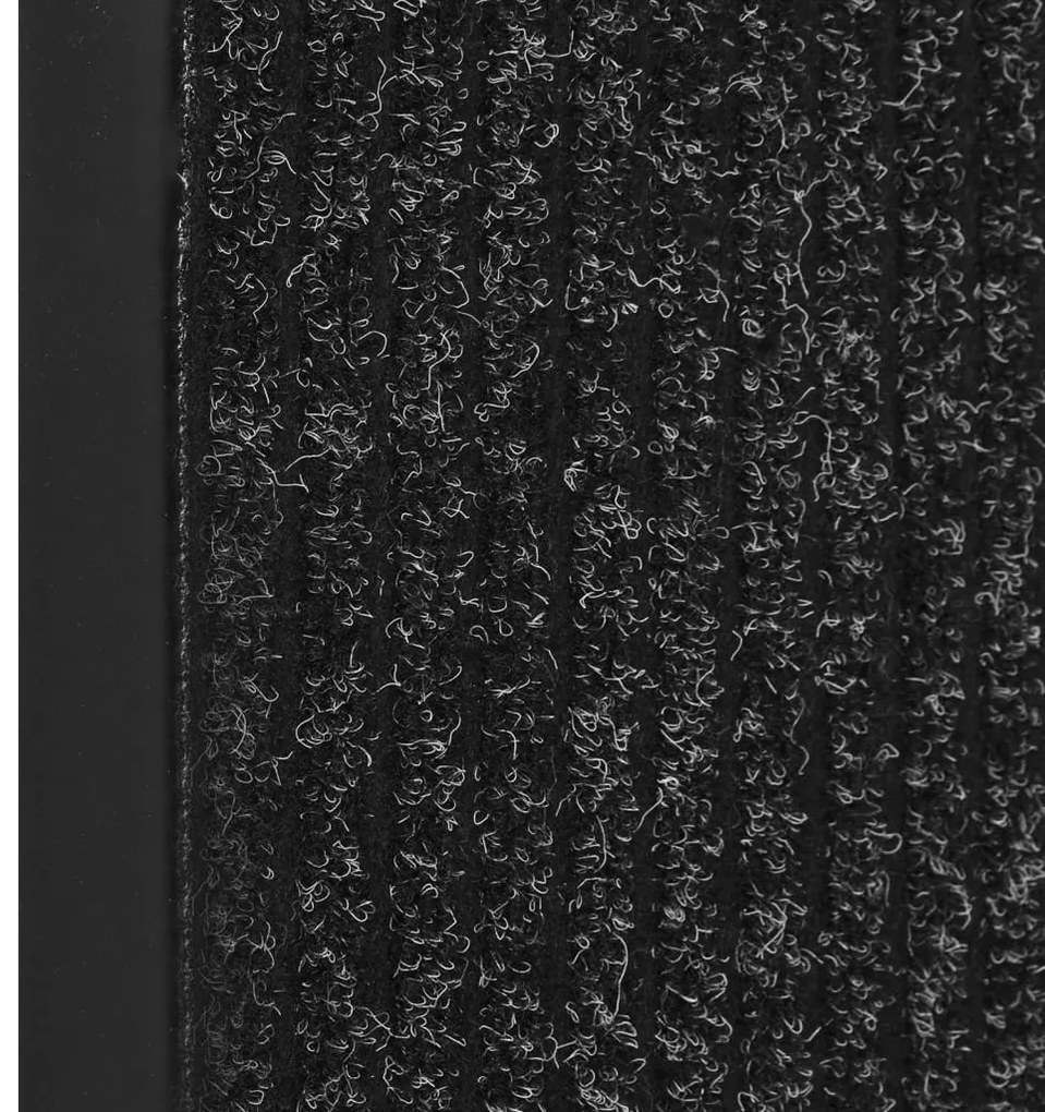 vidaXL Πατάκι Εισόδου Ριγέ Ανθρακί 80 x 120 εκ.