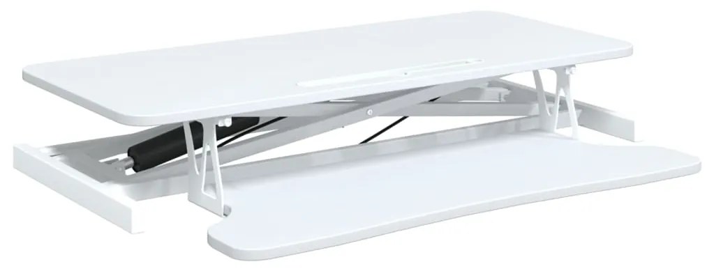 vidaXL Σταθμός Εργασίας Ρυθμιζόμενος 90x40x(13-50) εκ. Ατσάλι&Επ. Ξύλο