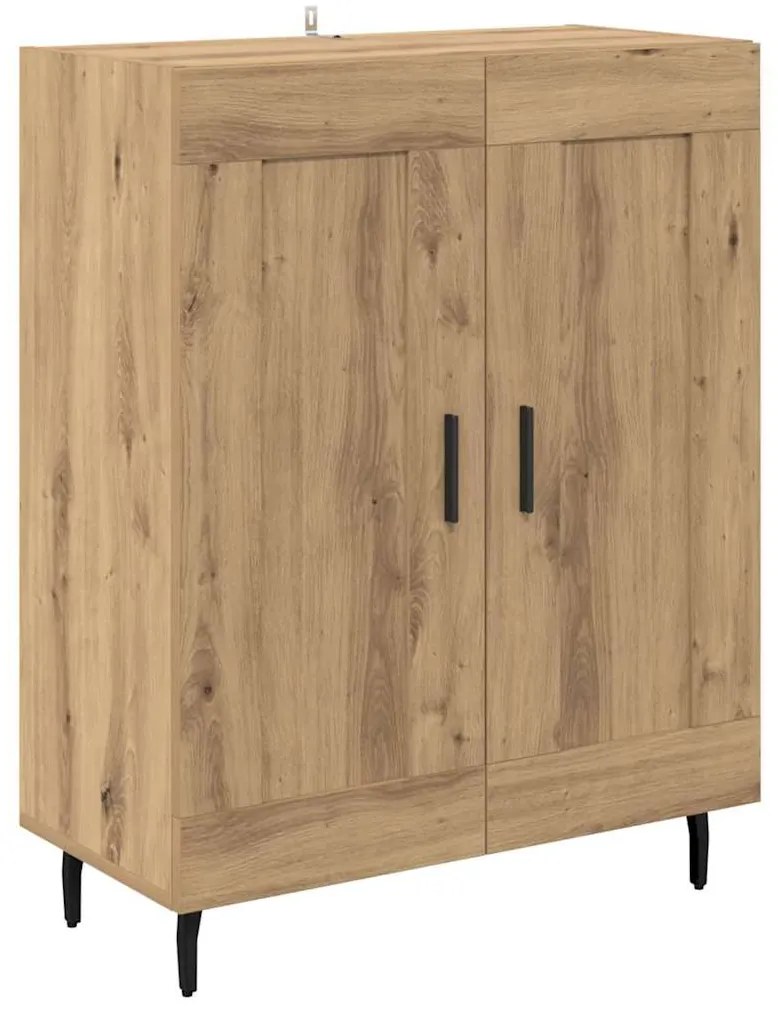 vidaXL Highboard 2 pcs Artisan Oak Σύνθετο Ξύλο και Γυαλί