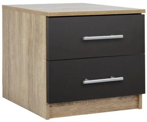 ΚΟΜΟΔΙΝΟ ΜΕΛΑΜΙΝΗΣ CHELSEA HM2220.04 SONAMA-ΓΚΡΙ 48X40X41Υ εκ.