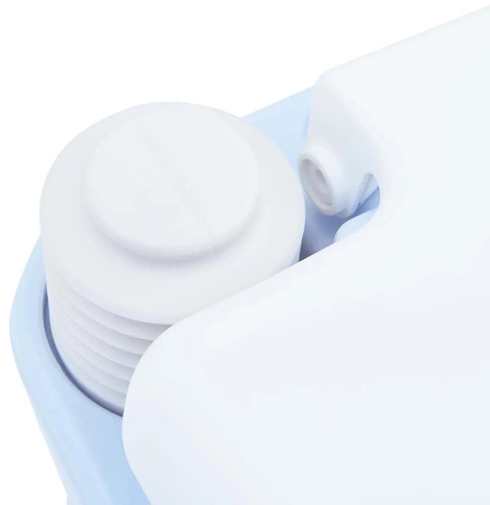 vidaXL Τουαλέτα Κάμπινγκ Απαλό Μπλε και Λευκό 41,5 x 36,5 x 42 εκ.