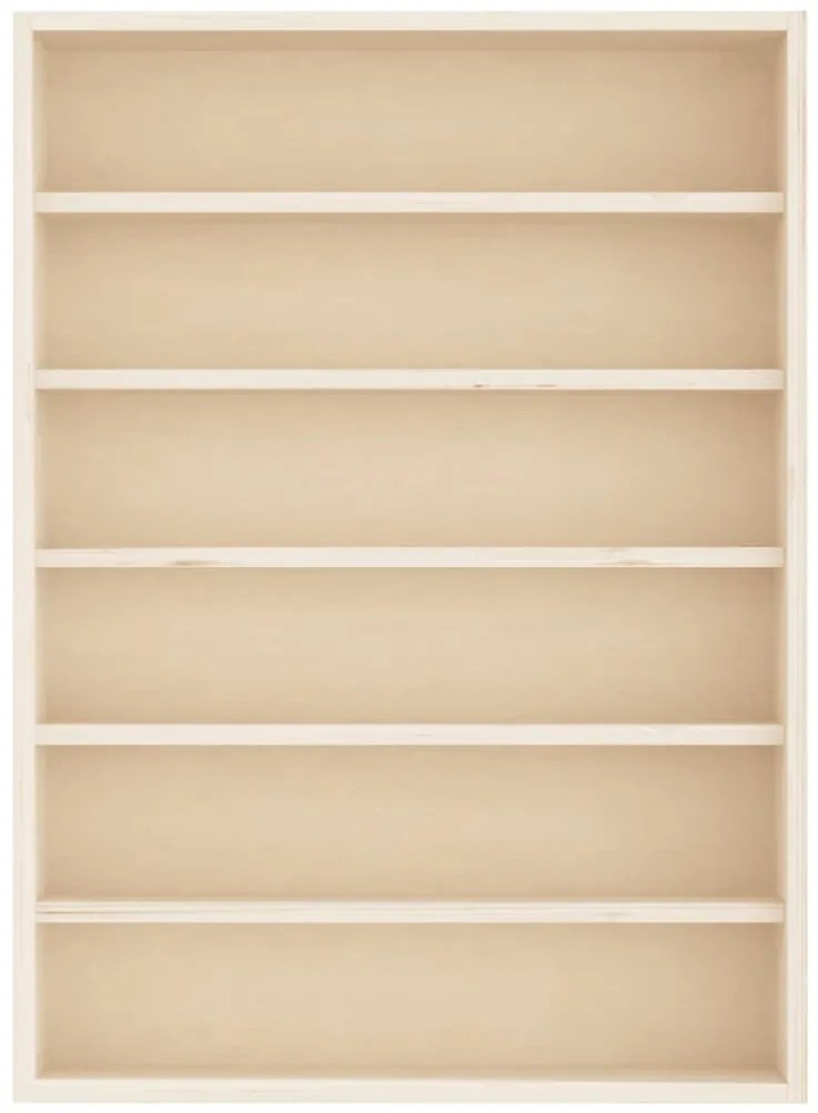 Ξύλινη συλλεκτική βιτρίνα με 6 ράφια 40x8,5x55 εκ. - Καφέ