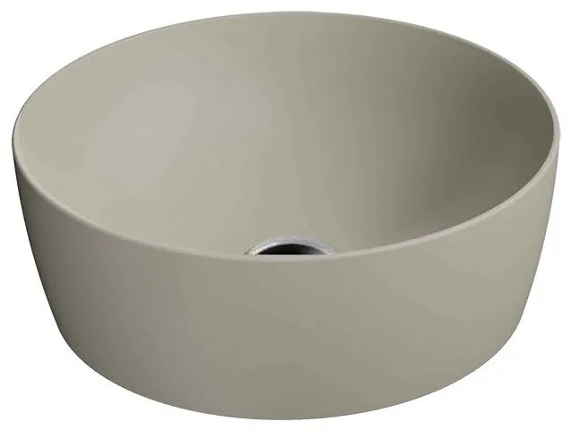 GSI Sand Creta 9039-520 Πορσελάνινος Νιπτήρας Μπάνιου Επιτραπέζιος Διπλής Επισμάλτωσης Dualglaze ø40 cm