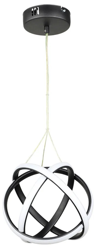 Φωτιστικό Οροφής LED Step Dimmable Heronia Atomic/25 01-0404 Black