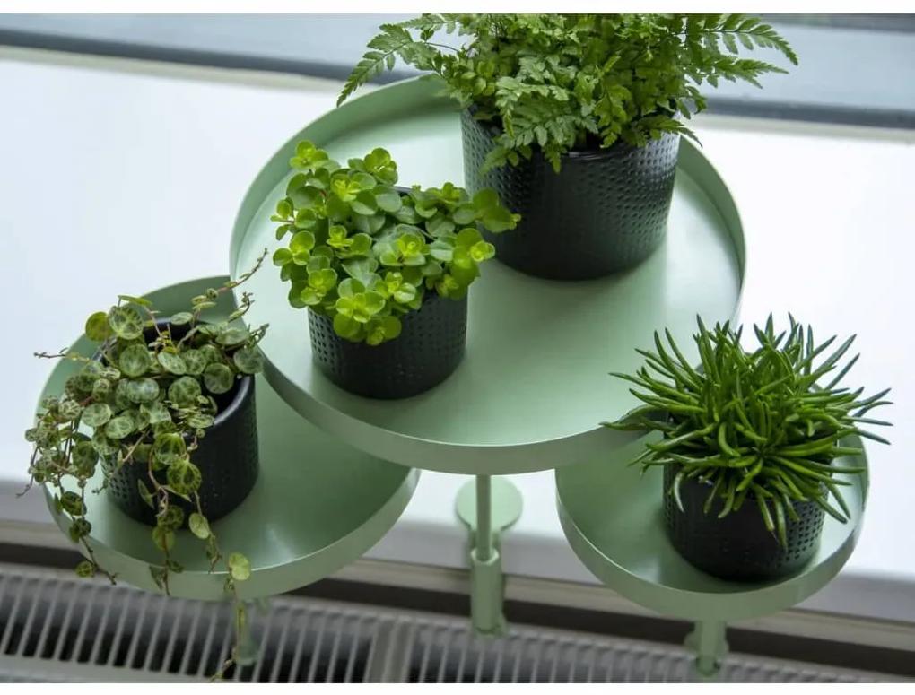 Esschert Design Δίσκος Φυτών με Σφιγκτήρα Στρογγυλός Πράσινος L - Πράσινο