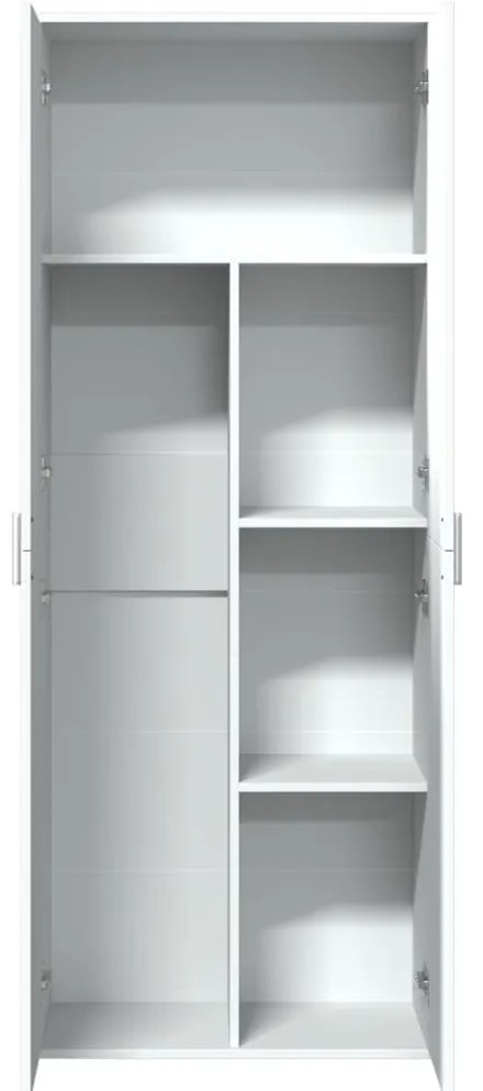 vidaXL Ντουλάπι Λευκό 70x35x180 εκ. από Επεξεργασμένο Ξύλο
