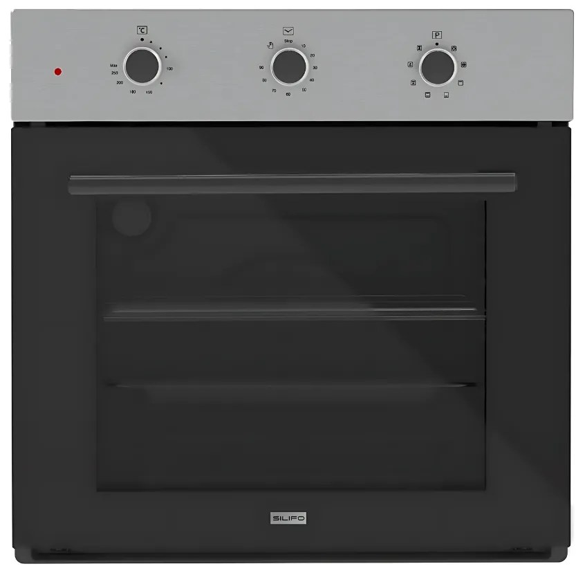 Silifo SF6008 Εντοιχιζόμενος Φούρνος Ηλεκτρικός άνω Πάγκου 50lt χωρίς Εστίες Π59.5εκ Inox